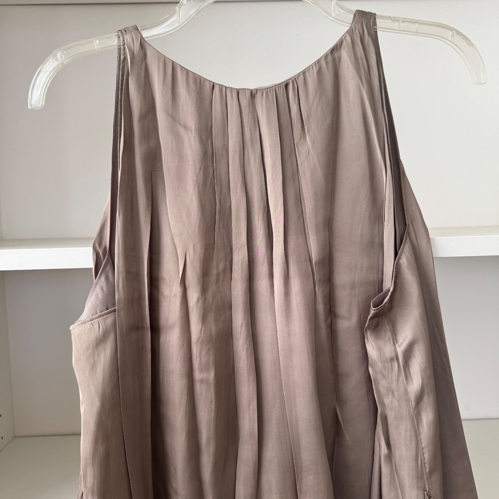 REBECCA MINKOFF Green Henderson Pleated Silk Mini Dress - Picture 7 of 8